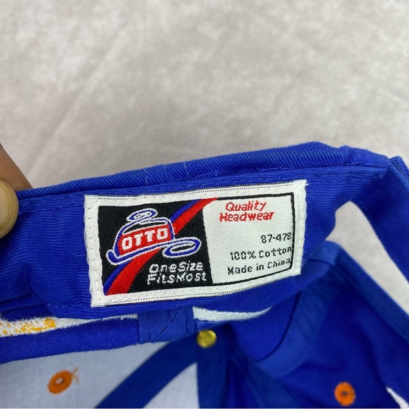 New England Patriots Hat Adult Blue Vintage Retro Flames NFL Football RARE OSFM - Picture 6 of 10